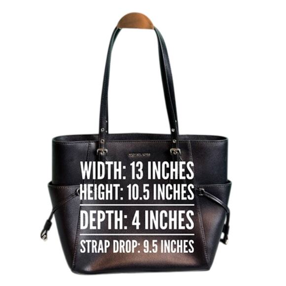 Michael Kors Voyager Crossgrain Leather Tote- Black*New without tags - Picture 10 of 10